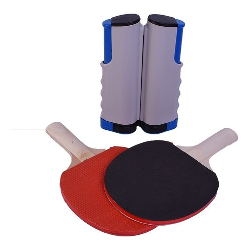 Juego Ping Pong Con Paletas, Pelotas Y Red Con Soporte Mesa