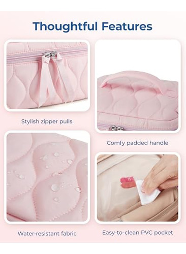 Bolsa De Maquillaje De Viaje Bagsmart, Juego De 2 Bolsas Aco