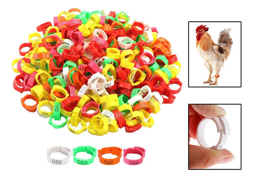 Cw100 Piezas Bandas De Identificación De Pollo Bandas Parait