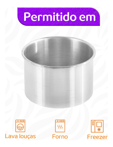 Kit 3 Forma Assadeira Bolo Redonda Alta 15x10 20x10 25x10