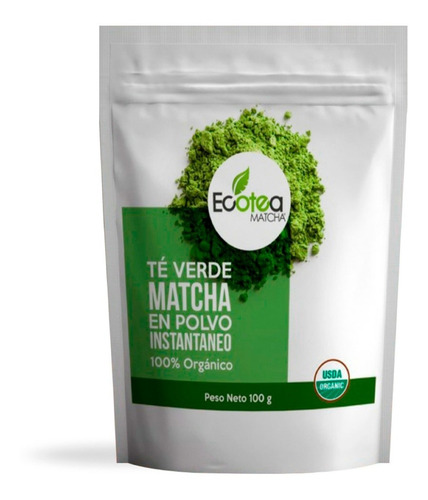 Ecotea Matcha Te Verde Japones Culinario  Usda Organico 100g