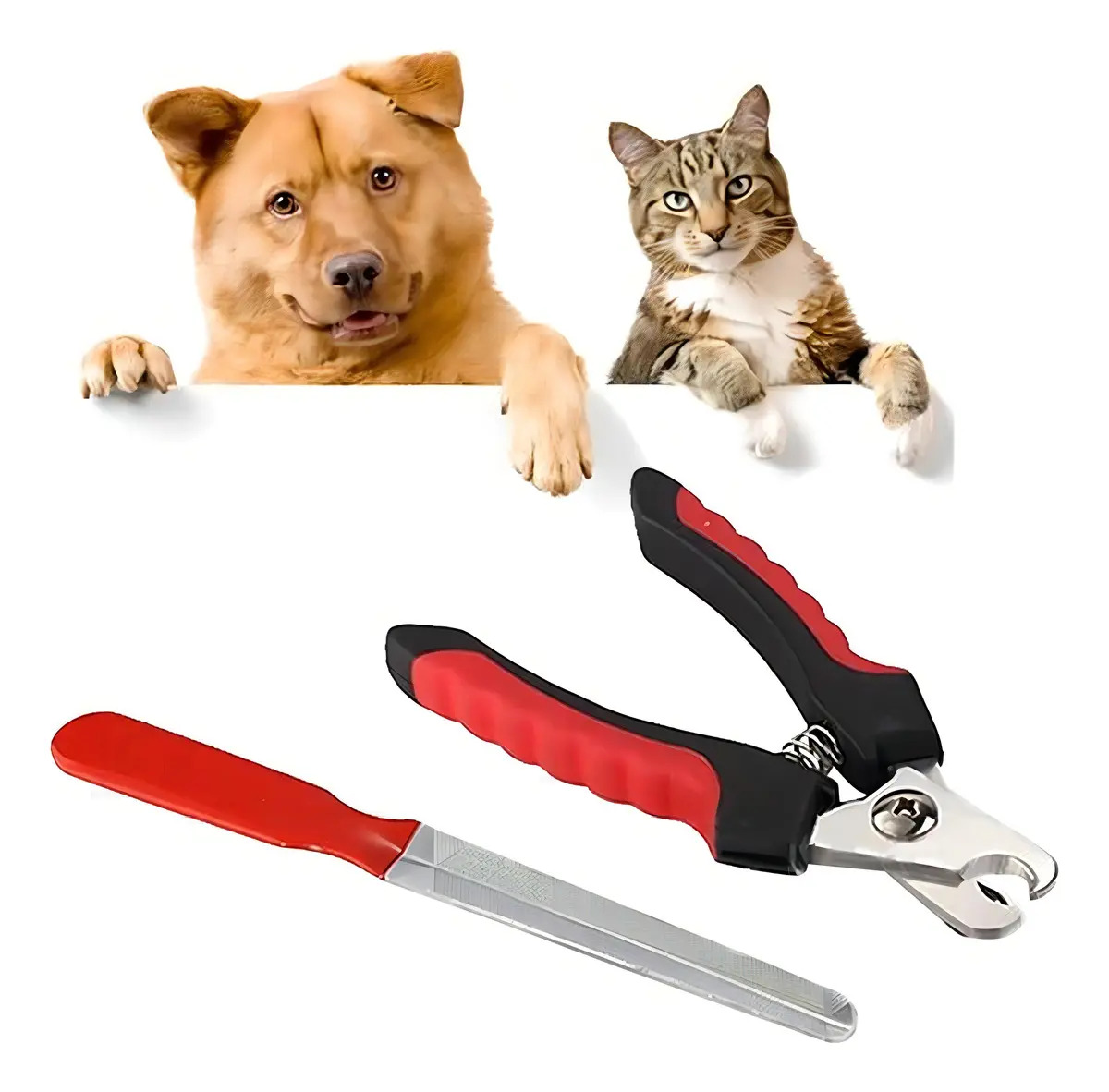 Kit Cortador Unha Pet Western PET-480 Com Lixa 14cm Antiderrapante