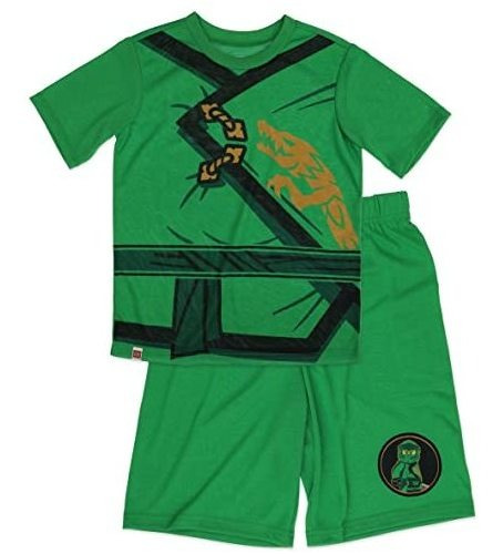 Lego Ninjago Pijama Set Para Niños, 2 Piezas Disfraz Pijama 