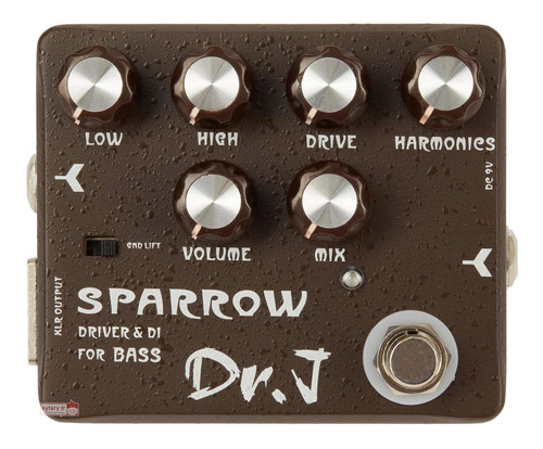 Pedal De Bajo Joyo Dr. J Series D53 - Sparrow Od/direct Box