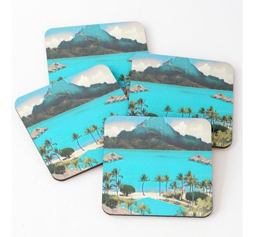 Set Posavasos Bora Bora Calidad Premium