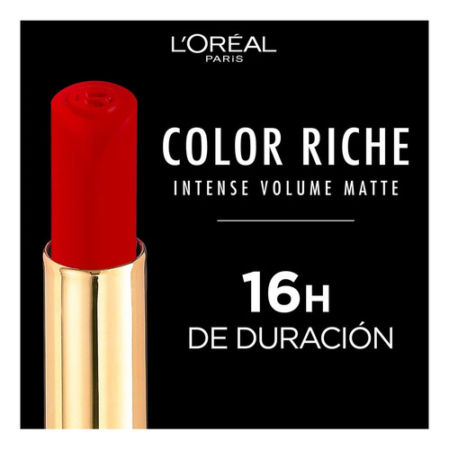 Labial Color Riche Volume Mate Fushia Libre T187 L'oréal