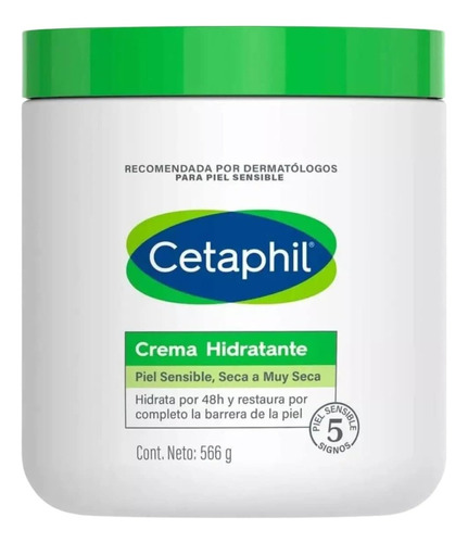 Crema Cetaphil Hidratante Piel Sensible O Seca De 566 G