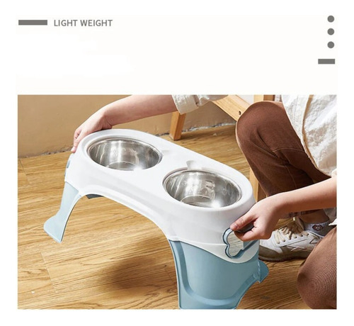 Nuevo Plato Doble Metálico De Altura Alta Calidad Ergonómica