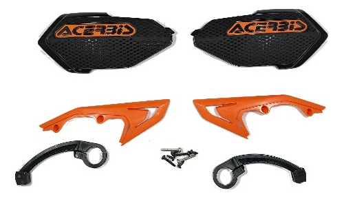 Guardamano Acerbis X-elite Negro/naranja