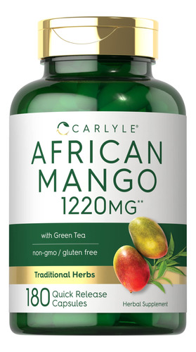 Suplemento Carlyle African Mango 1220 Mg 180 Cápsulas