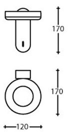 Imagen 2 de 3 de Aplique De Pared Cabecera Zodiac Blanco Led Incorporado 10w