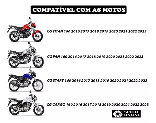 Protetor Motor Stunt Race Cargo 160 2018 2019 2020 2021 2022