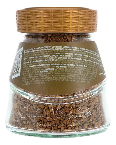 Café Soluble Juan Valdez Premium Colombiano 190 G (1 Frasco)