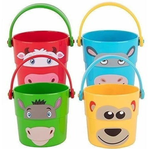 Cubos Apiladores De Animales Edushape Baby Funny Face: Mezcl