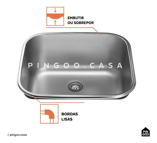 Tanque Aço Inox Atikum E Torneira Paranaíba Pingoo.casa