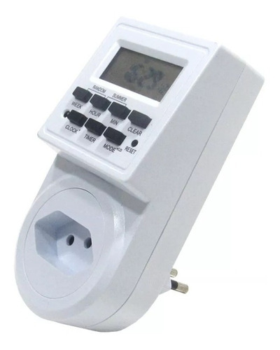 Timer Temporizador Digital Tomada Energia Bivolt 2.200w 10a