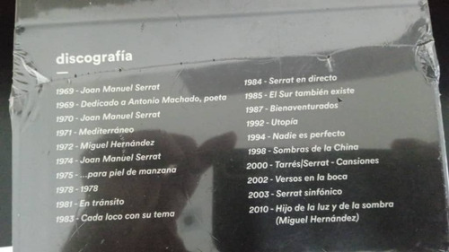 Joan Manuel Serrat Discografía-estuche Colección 20 Cd-nuevo (Usado)