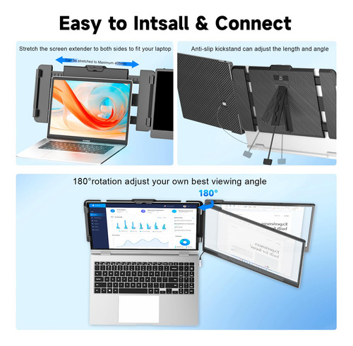 Extensor De Pantalla Para Portátil Kefeya 14 Pulgadas 1080p