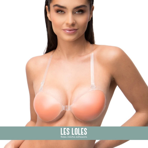 Imagen 4 de 10 de Corpiño Adhesivo Invisible Tiras Transparentes Reutilizable