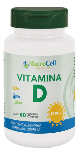 Vitamina D 60 Cápsulas Macrocell