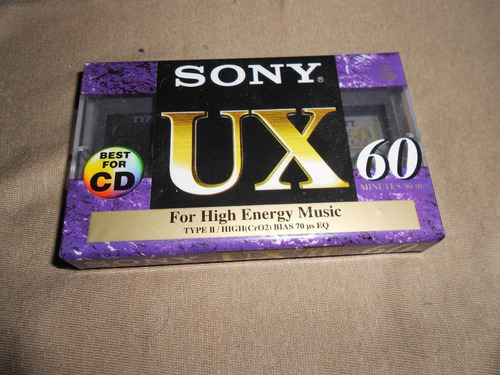Casette Sony Ux 60 Sellado