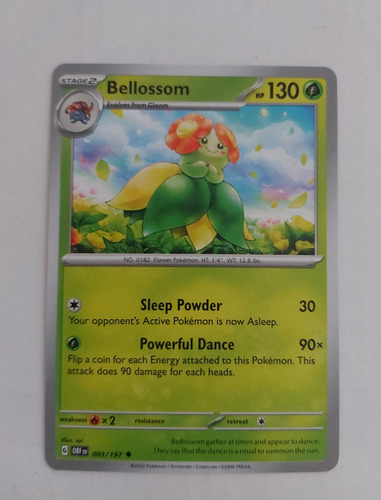 Carta Pokemon Bellossom 03/197