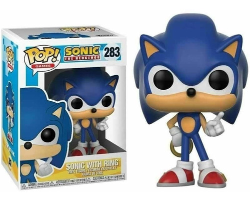 Muñeco Figura Sonic With Ring 283 Compatible Funko Pop