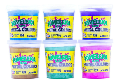 Kimeleka Slime Metal Colors Acrilex 180g