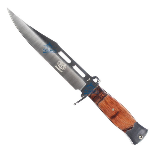 Faca De Caça Aço Inox 30cm Cabo De Madeira Com Bainha K102