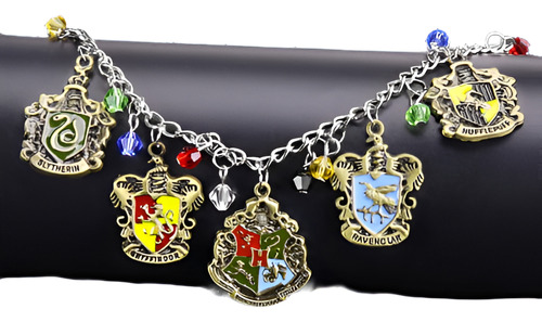 Harry Potter Pulsera Encanto Joyas Hufflepuff Ravenclaw Slyt