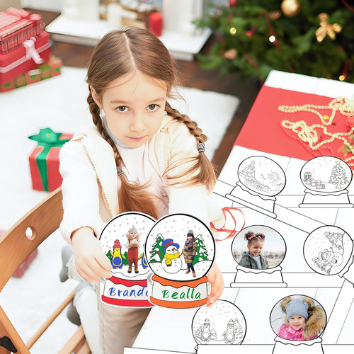 Kit De Manualidades Para Niños De 48 Piezas Para Globo Nieve