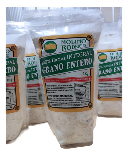 Harina Integral De Trigo . Molino Rodríguez 1kg Saludable