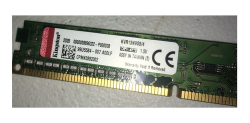 Ddr3 4gb 1x4gb Kingston Kvr13n9s8/4 (Usado)