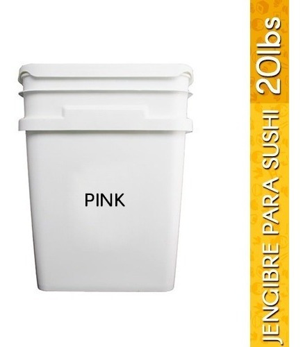 Imagen 2 de 4 de Gari Jengibre Curtido (pink) Para Acompañar El Sushi 20lbs