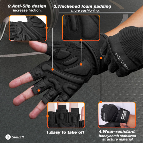 Simari Guantes De Entrenamiento Para Hombre Y Mujer Con Sopo