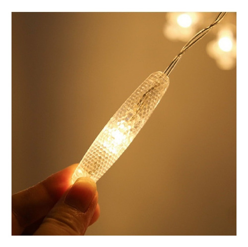 M Cortinas Serie Luces Navidad Copo De Nieve Usb 8 Modos Led