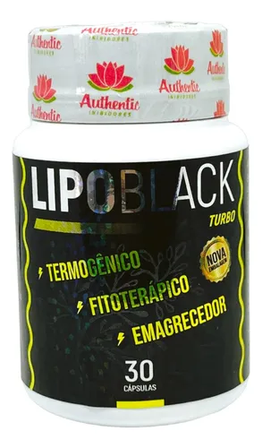 Suplemento Termogênico Lipo Gold Turbo 30 Cápsulas Authentic Sabo...