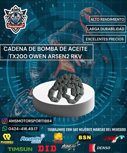 Cadena De Bomba De Aceite Tx200 Owen Arse Ii Rkv