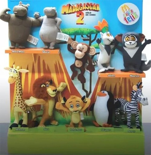 Peluche Marty Madagascar 2 Colección Mcdonalds 2008 (Usado)