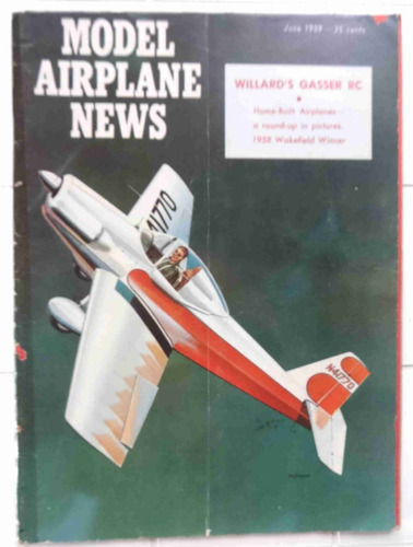 Model Airplane News June 1959 - Willards Gasser Rc - Hellcat