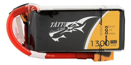 Tattu Batería Lipo Pack 1300 Mah 75 C 3s 11.1 V Con Xt60 Plu