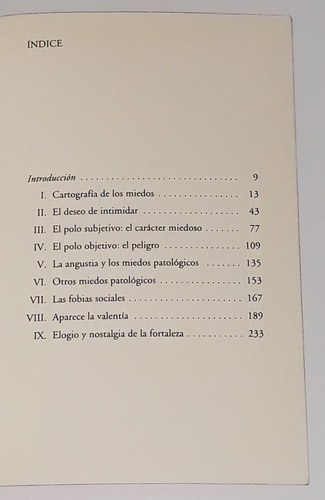 Anatomia Del Miedo / Jose Antonio Marina (Usado)