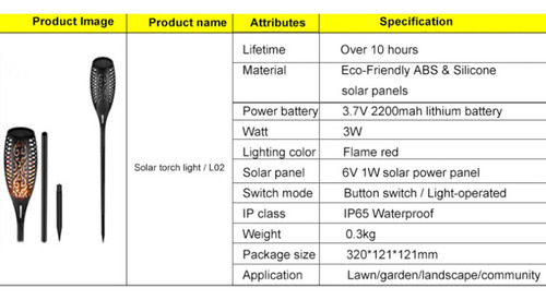 4pcs 12led Solar Power Flame Lámpara De Llama De Antorcha De