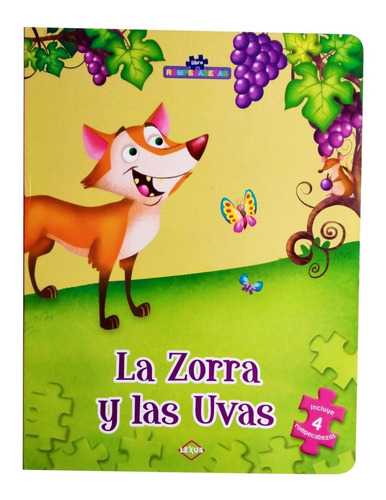 Super Libro Rompecabezas La Zorra Y Las Uvas Para Niños 