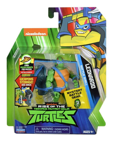 Imagem 1 de 6 de Tartarugas Ninja - Figuras De Ação - Leonardo Porta Armas