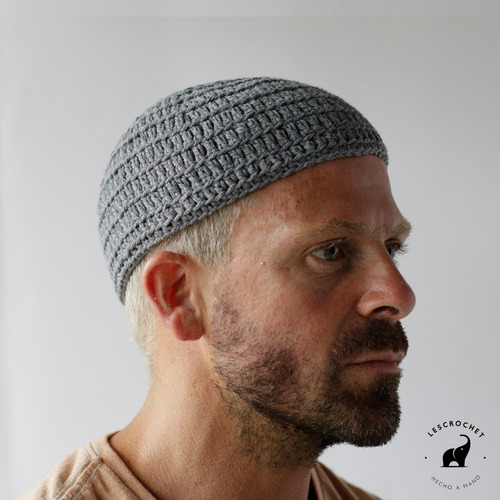 Gorro Tejido Crochet Hombre Kufi Arabe Musulman Verano