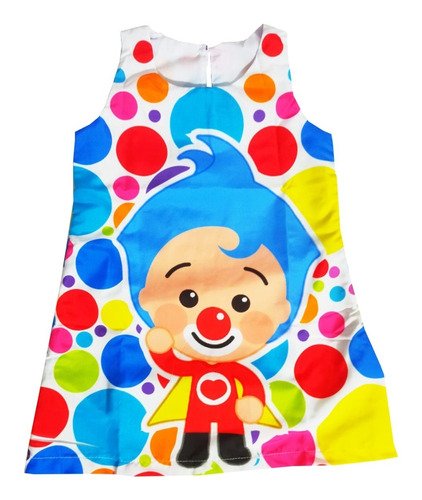 Vestido Para Niñas De Payaso Plim Plim - H