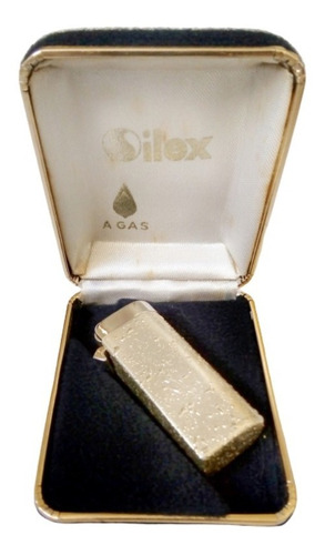 Antiguo Encendedor Silex A Gas - Con Estuche