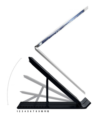 Imagen 4 de 6 de Soporte Base Para Notebook Ergonómico Regulable Portátil