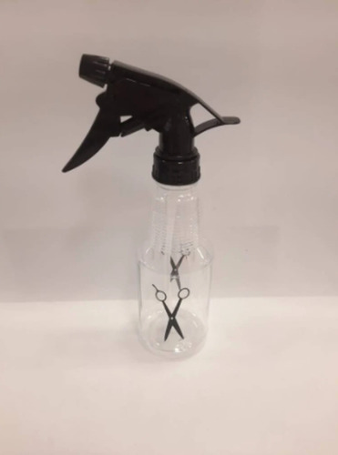 10 Frasco Transparente Decorado Pente /tesoura 500ml
